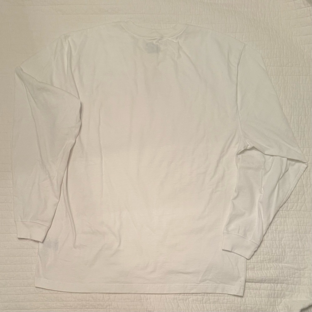 Carhartt Modern Western Minimalist Cabincore White Long Sleeve Shirt Size Large - Picture 3 of 14